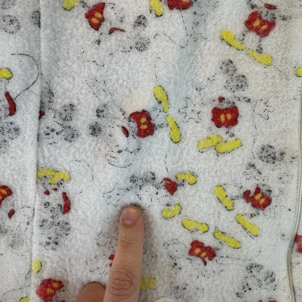 Vtg‎ Sears Walt Disney Mickey One Piece Zip Footie Pajamas 4t Made USA